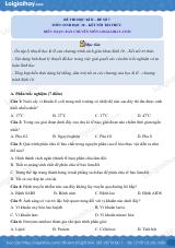 Đề thi học kì 2 Sinh 10 Kết nối tri thức - Đề số 7